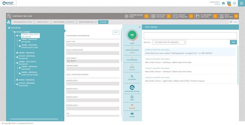 KYC Portal CLM - GRC automation